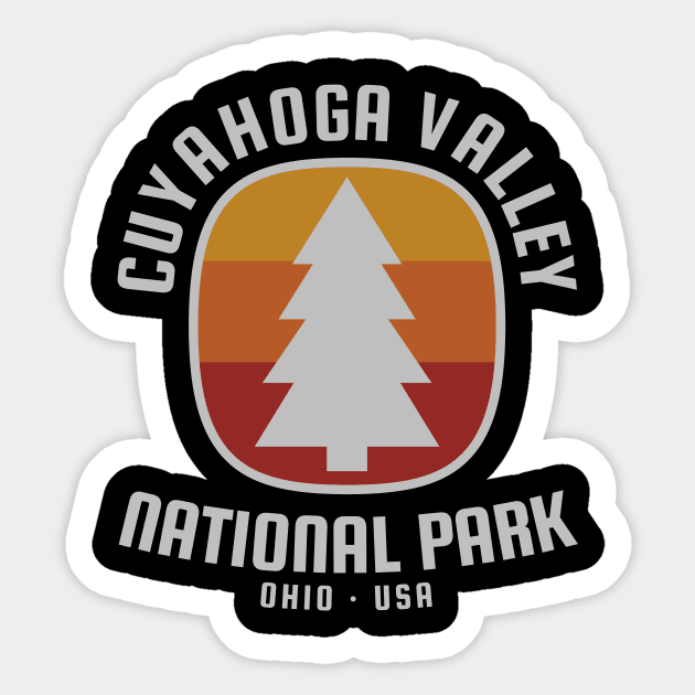 Cuyahoga Valley National Park Retro Sticker by roamfree